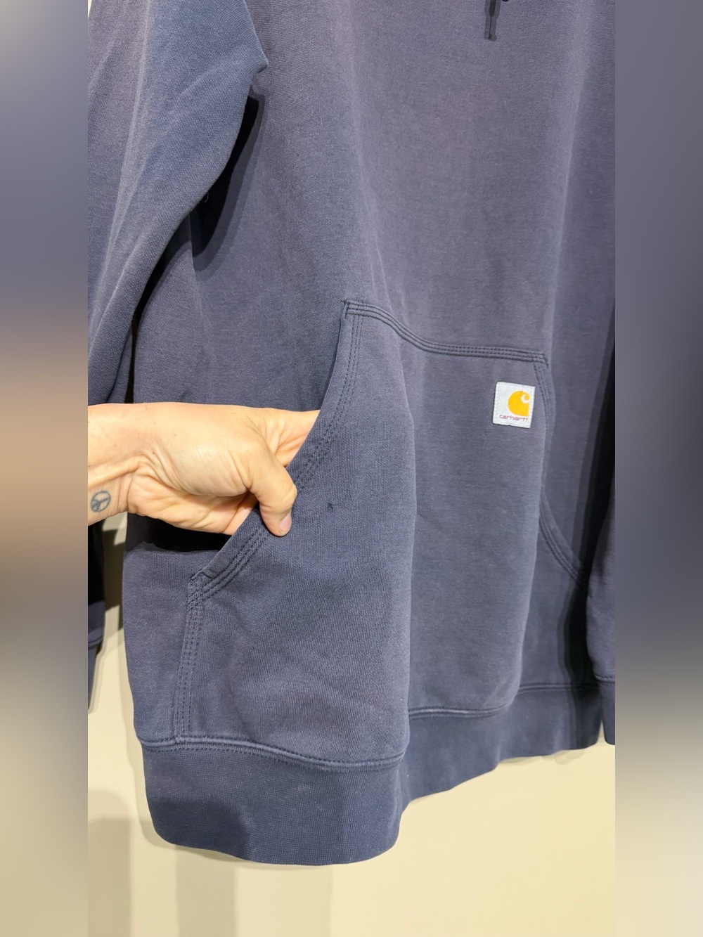Carhartt Sun Stained Mildly Thrashed Pull Over Loose Fit Hoodie - Picture 4 of 10